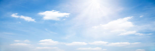 istock Beautiful blue sky cloudsfor background. Panorama of sky. 1184270253