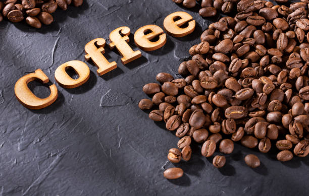 istock Brown roasted coffee beans - Coffea 1184275006