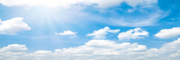 istock Beautiful blue sky cloudsfor background. Panorama of sky. 1184275291