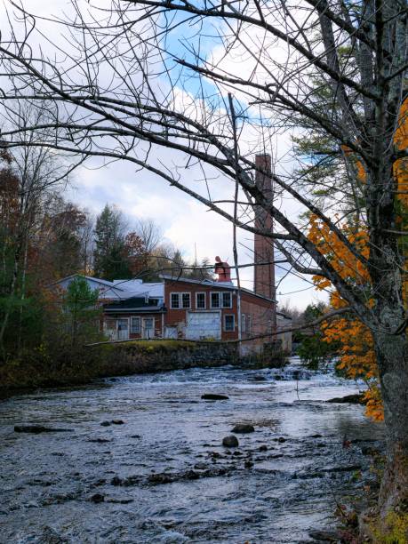 istock Abandoned Paper Mill in Rock City Falls, NY 1184276089