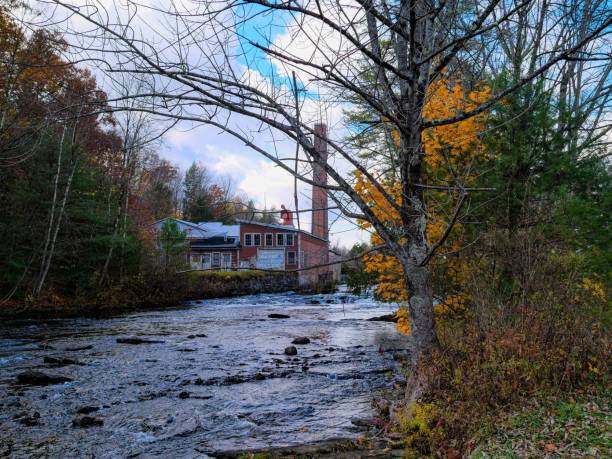 istock Abandoned Paper Mill in Rock City Falls, NY 1184276090