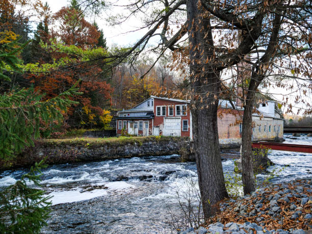istock Abandoned Paper Mill in Rock City Falls, NY 1184276845