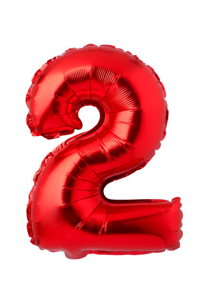 istock Number 2 of red foil balloon 1184276943