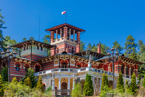 the Romanov summer palace landmark of the thermal city of Borjomi Samtskhe Javakheti region Georgia eastern Europe