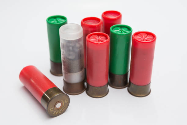 istock Many Bullet of Shotgun on white background 1184282717