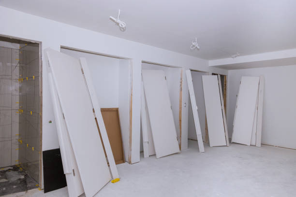 istock Home under construction door for a remodeling new home installing material for repairs in an apartment 1184283944