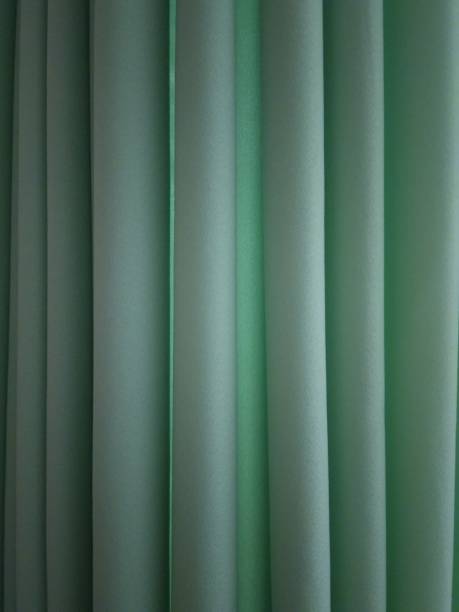 istock Texture shape of green curtain fabric 1184293854