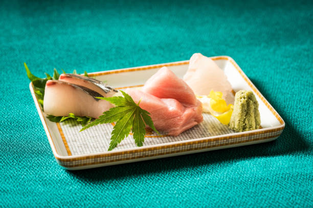Close up of delicious sashimi on a plate Asia, Japan, Saba Rock, Appetizer, Arranging opah photos stock pictures, royalty-free photos & images