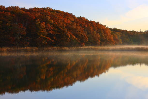 istock Hachimantai of colored leaves 1184297877