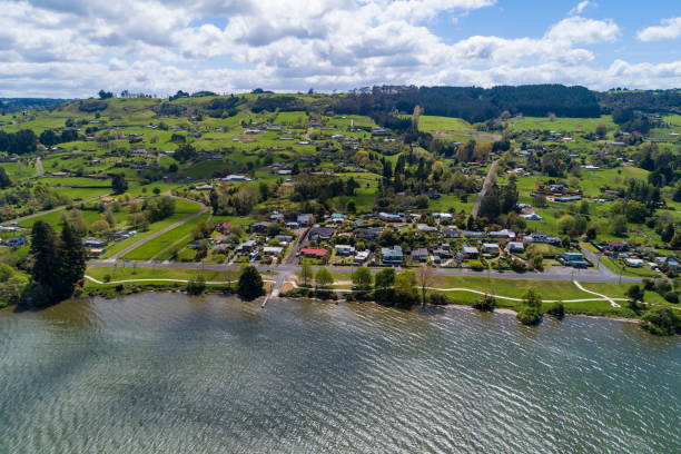 istock Rotorua Aerial View 1184303746