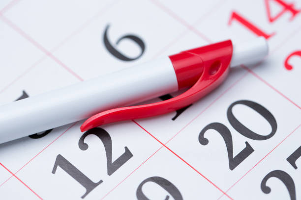 istock Numbers on the calendar. 1184310389