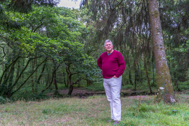 istock Active senior man in countryside portrait 1184310544