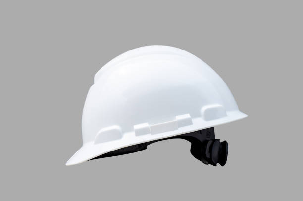 istock Safety hardhat isolated on gray background. Protective Personal Equipment,PPE,Construction tool 1184313920