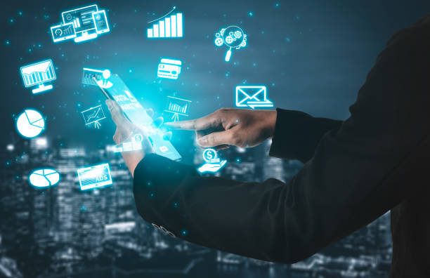 Marketing of Digital Technology Business Concept