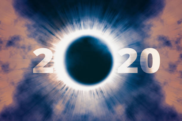 istock Full solar eclipse, astronomical phenomenon - full sun eclipse. The Moon covering the Sun in a partial eclipse. 3D illustration. 1184327244