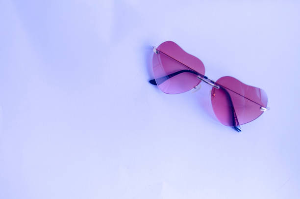 istock Cute pop heart shaped sunglasses 1184328950