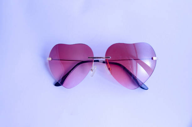 istock Cute pop heart shaped sunglasses 1184328974