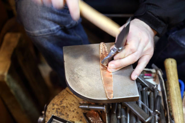 istock Metal parts engraving 1184329636