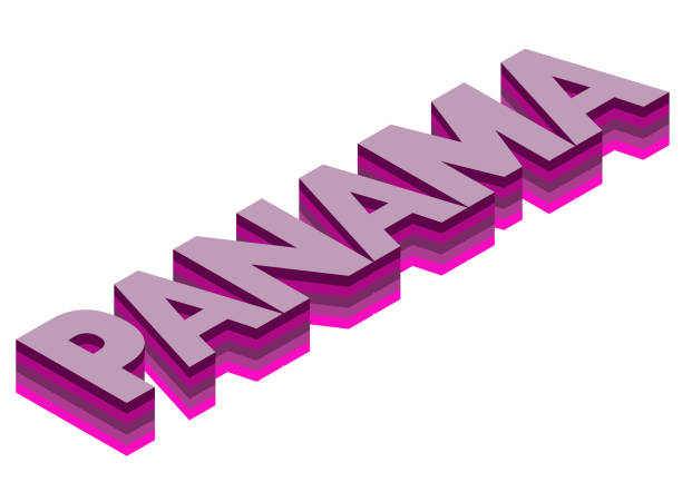 istock Panama word isometric 3d rendering isolated background 1184329703