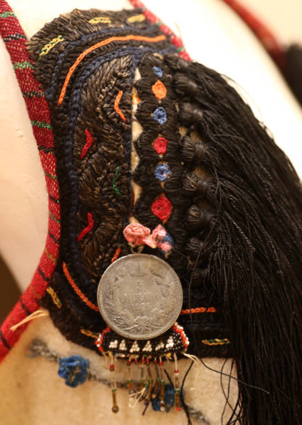 istock Details from authentic Bulgarian and North Macedonian folk costumes 1184334285
