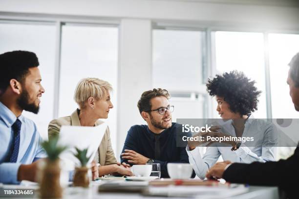 Always Brainstorming Stock Photo - Download Image Now - Teamwork, Office, Multiracial Group