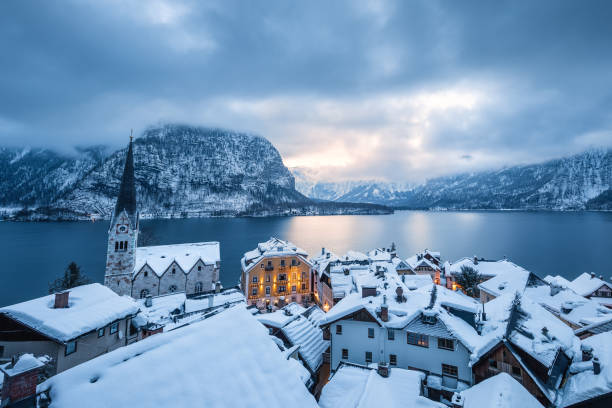 istock Morning In Hallstatt Village 1184337629
