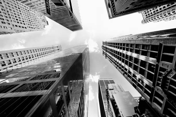 istock Skyscrapers from Below, Lower Manhattan, NYC. 1184342092
