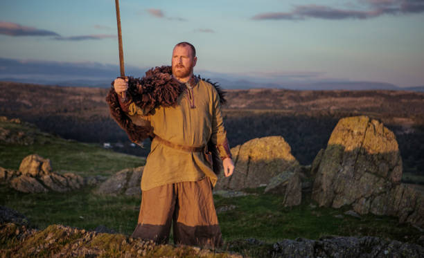 istock An individual viking warrior outdoors 1184342968