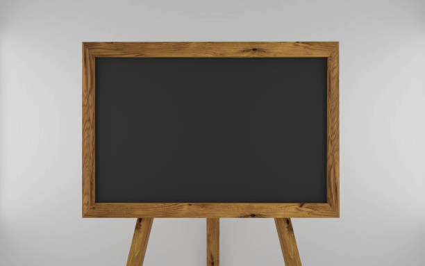istock empty blank dark grey chalkboard with wooden frame 3d render illustration 1184345246
