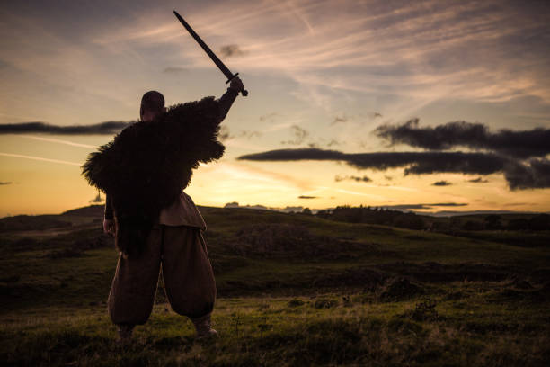istock An individual viking warrior outdoors 1184346864