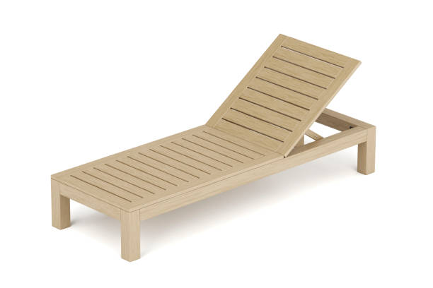 istock Wooden beach lounger 1184347064