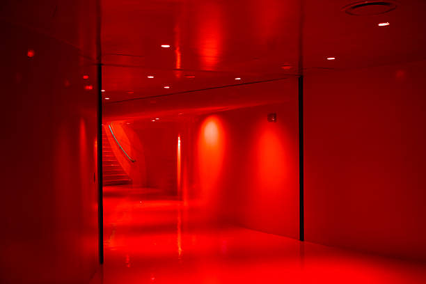 Red Corridor stock photo