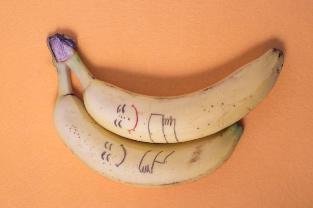 istock Happy smiley face banana fruit 1184352777