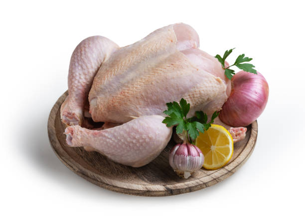 istock Raw chicken prepared for cooking. Contains clipping path for transparent background 1184355234