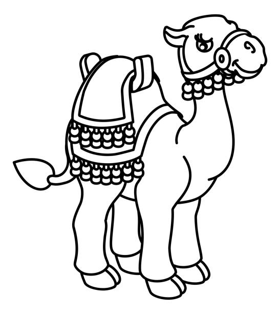 Camel Animal Cartoon Character Stock Illustration - Download Image Now -  Coloring Book Page - Illlustration Technique, Camel, Christianity - iStock