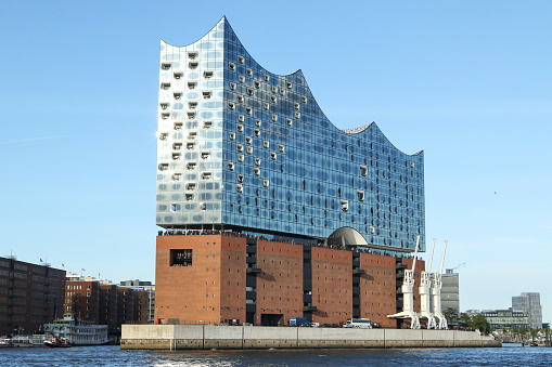 Elbe philharmonic hall in the harbor of Hamburg