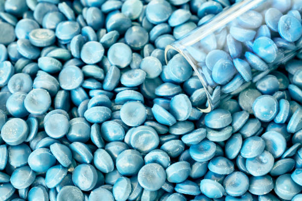 istock Close up of high-density polyethylene (HDPE) granules. 1184361614