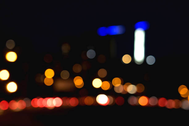 istock Colorful light circles in blur. Blurred background with light circles. 1184362580