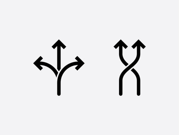 flexibilitätssymbol. konzeptvektor-illustration, schwarzweiß-symbol. - mobilität stock-grafiken, -clipart, -cartoons und -symbole