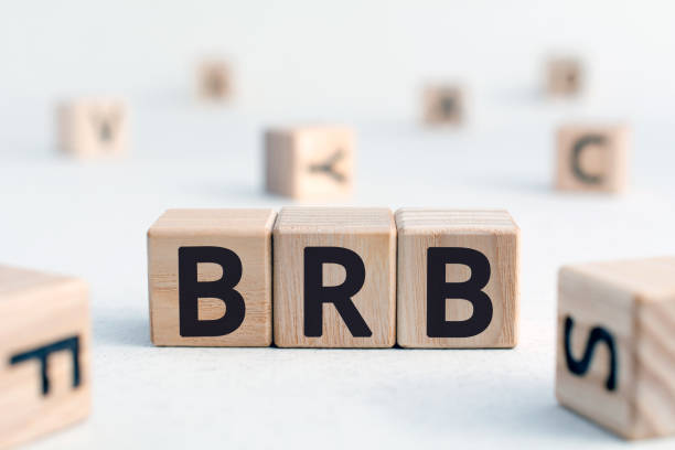 istock BRB - acronym from wooden blocks with letters 1184374942