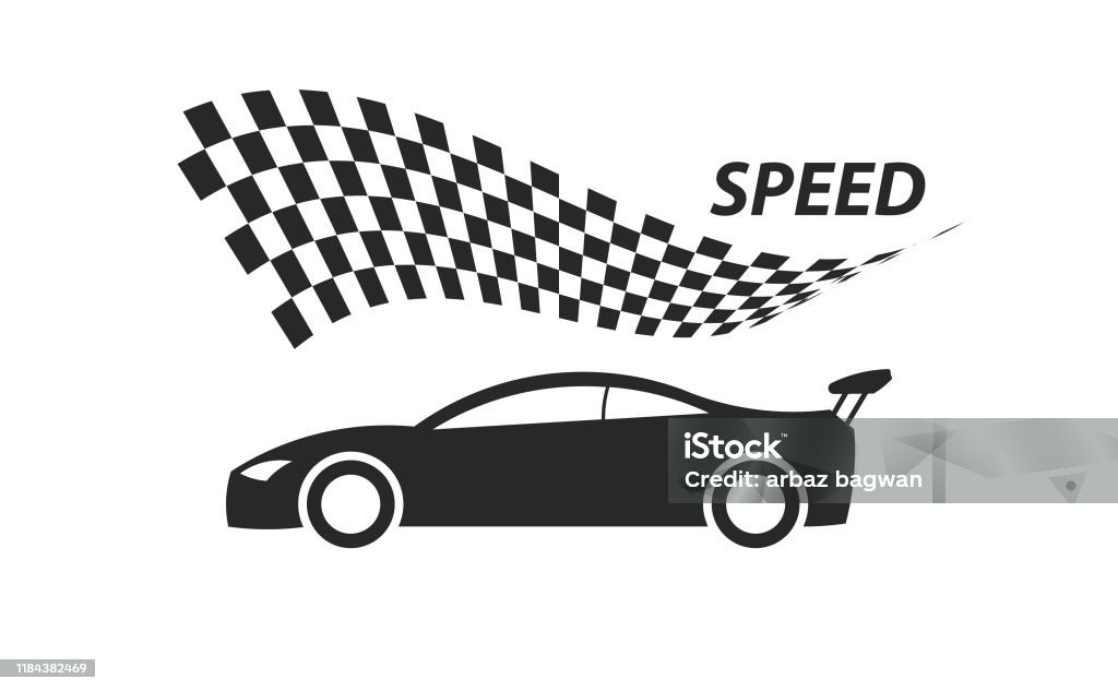 Vector Flag Racing Speed Racing Flag Speed Car Background Stock Illustration - Download Image ...