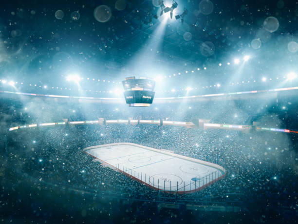 istock Professional hockey arena 1184386548