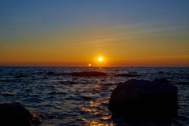 istock Exotic sunset at the sea 1184389959
