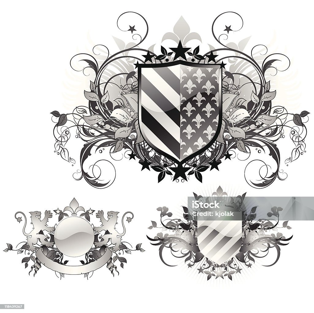 Medieval Shields Stock Illustration - Download Image Now - Artificial ...