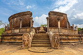 The Ancient Vatadage  in Pollonnaruwa, Sri Lanka