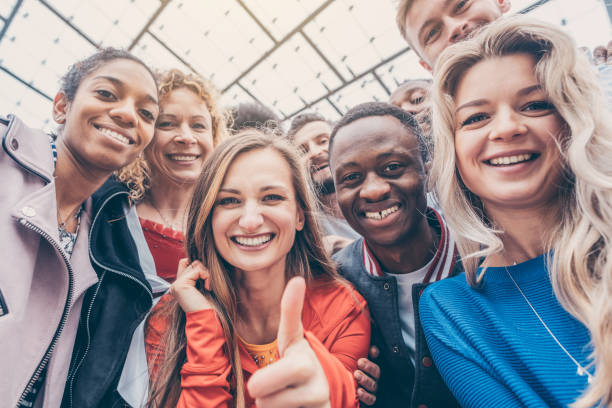 istock Friends of different ethnicities looking into the camera 1184393555