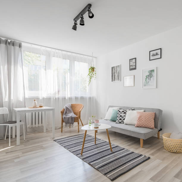 istock Living room in scandinavian style 1184401548