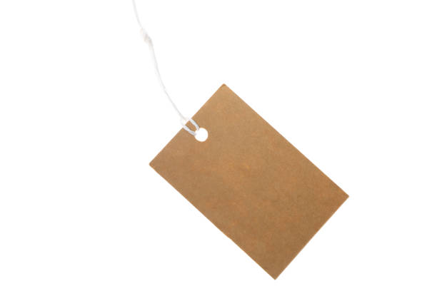 istock Cardboard blank tag isolated on white background. Black Friday sale 1184401704
