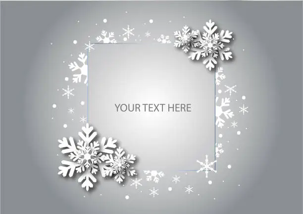 Vector illustration of Christmas Card Template