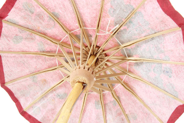 istock Umbrella handmade on white background with clipping 1184408432